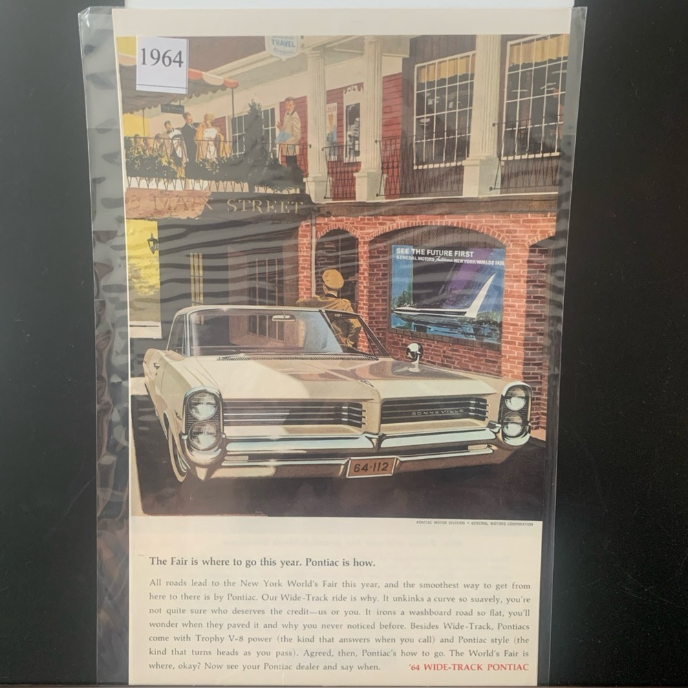 Vintage 1964 Pontiac Bonneville The Faire Is Where To Go This Year Advertisement